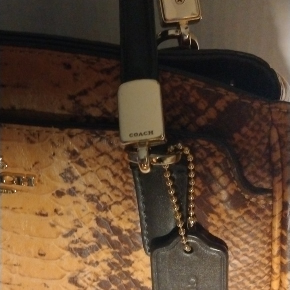 Coach snake print tote - Picture 2 of 11